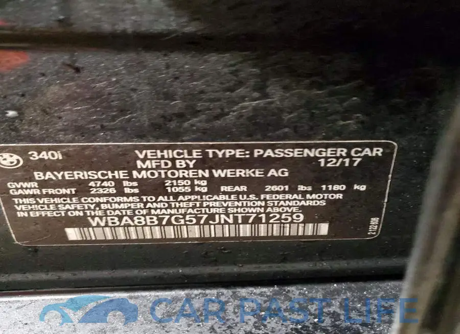 WBA8B7G57JNT71259# 13
