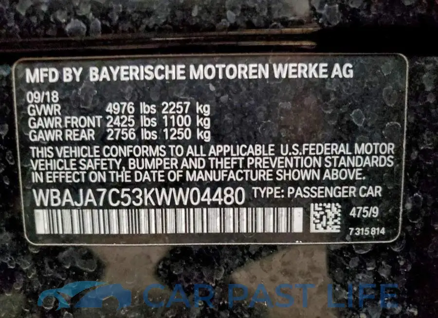 WBAJA7C53KWW04480# 12