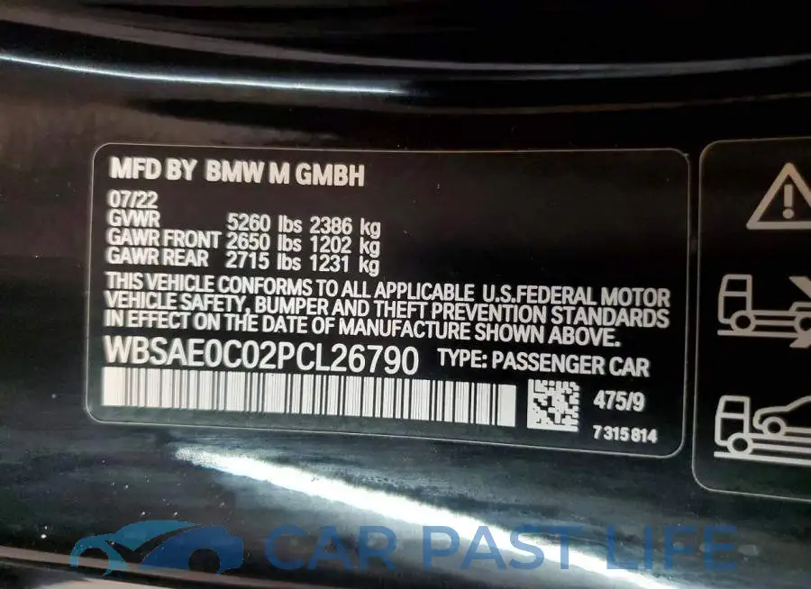 WBSAE0C02PCL26790# 13