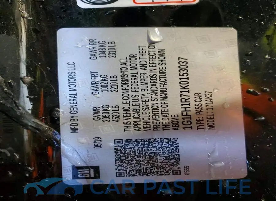 1G1FH1R71K0153037# 13