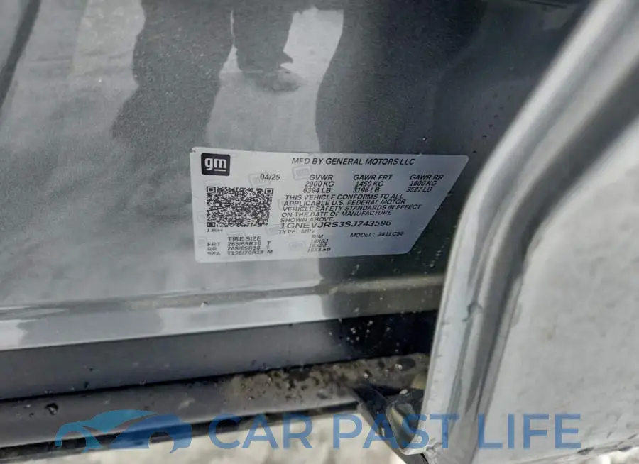 1GNEVJRS3SJ243596# 13