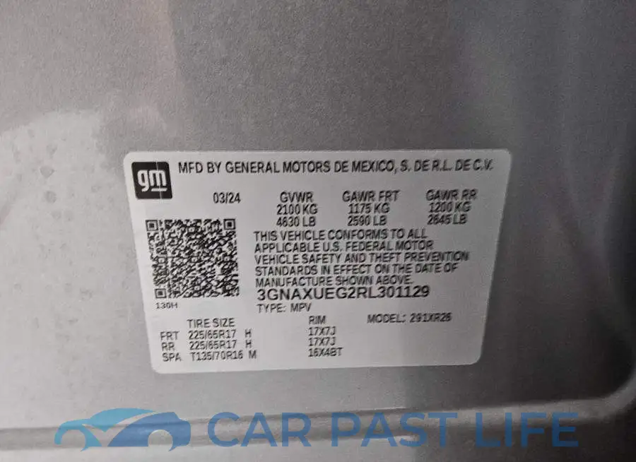 3GNAXUEG2RL301129# 13