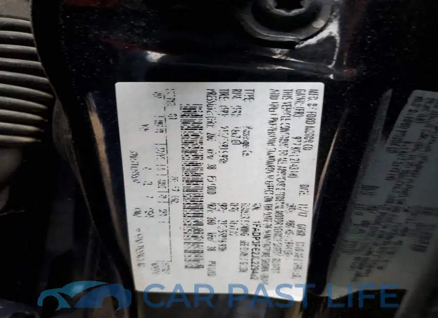 1FADP3FE2JL229402# 12