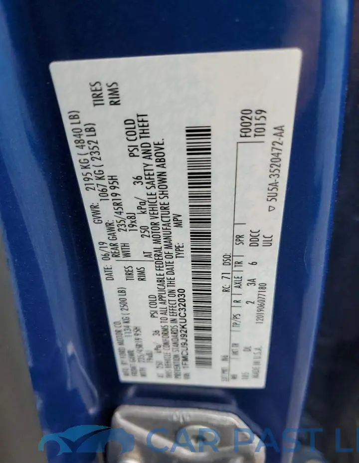 1FMCU9J92KUC32030# 14
