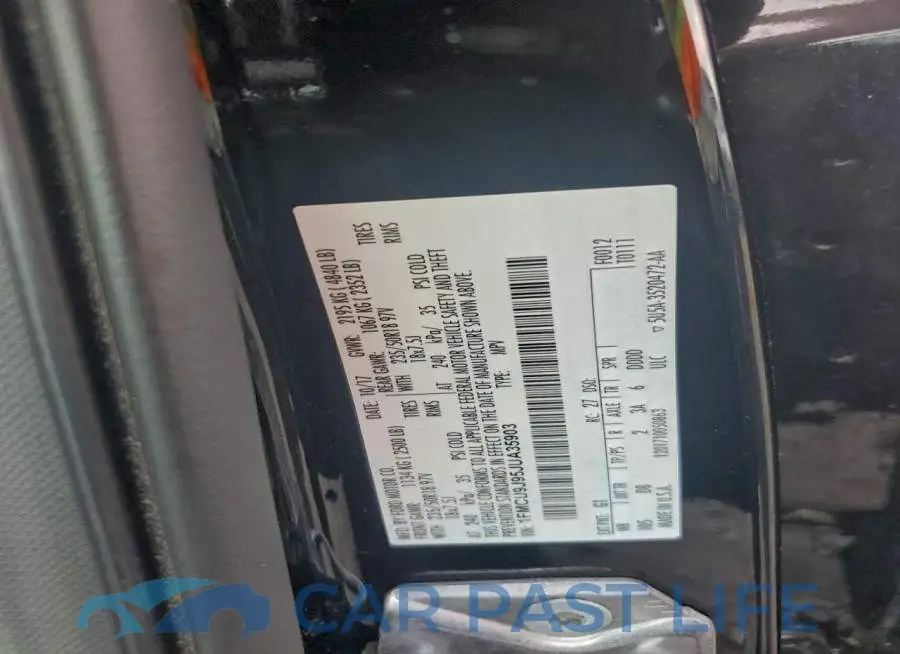 1FMCU9J95JUA35903# 13