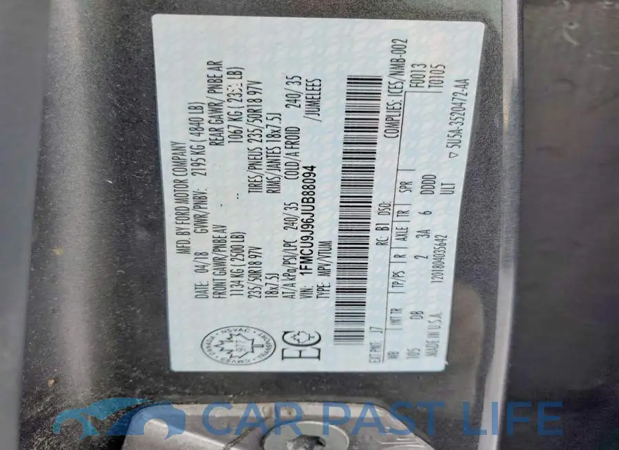 1FMCU9J96JUB88094# 14
