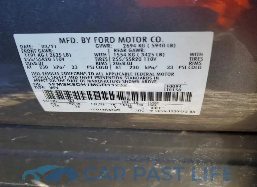 1FMSK8DH1MGB11232# 13