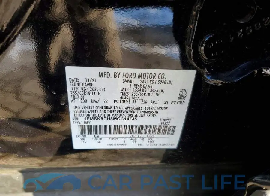 1FMSK8DH8MGC14745# 13