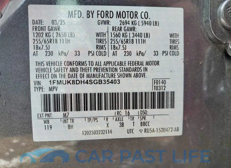 1FMUK8DH4SGB35403# 14