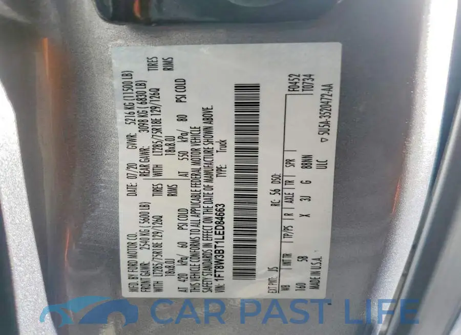 1FT8W3BT1LED84663# 12
