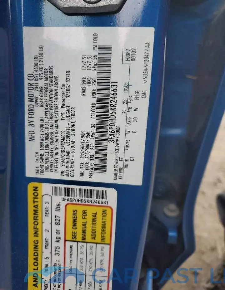 3FA6P0HD5KR246631# 12