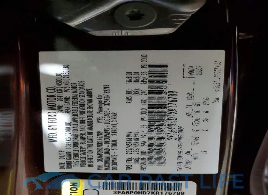 3FA6P0HD7KR176789# 12