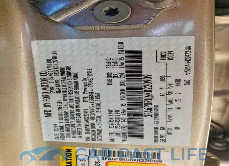3FA6P0RU6KR220909# 13