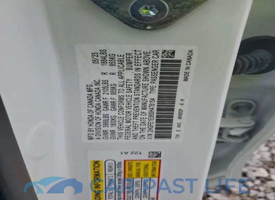 2HGFE1E56SH478154# 12