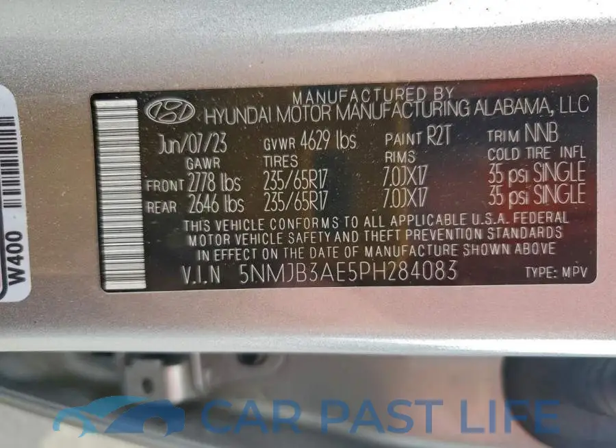 5NMJB3AE5PH284083# 14
