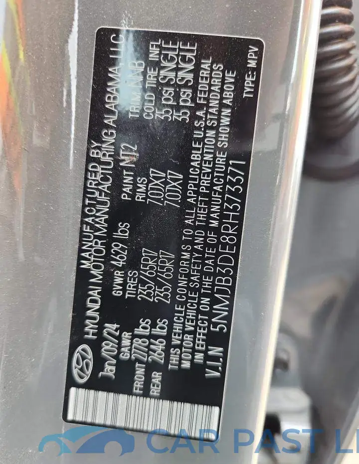 5NMJB3DE8RH373371# 14