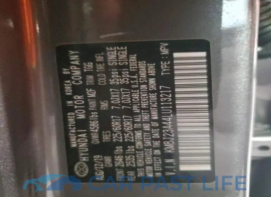 KM8J23A44LU113217# 13