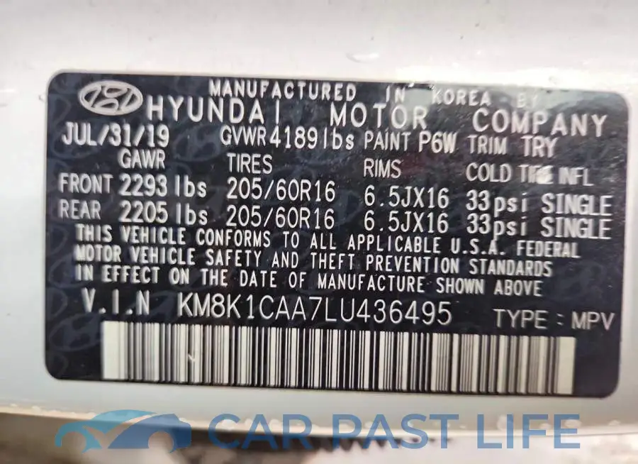 KM8K1CAA7LU436495# 12
