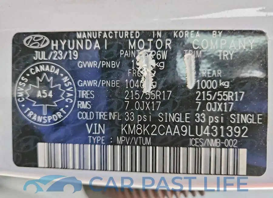 KM8K2CAA9LU431392# 13
