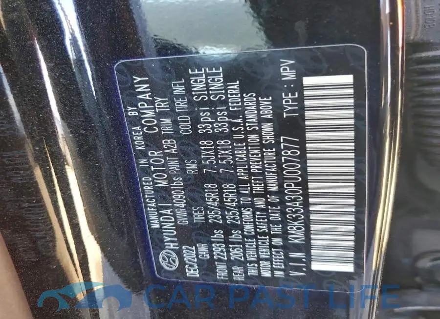 KM8K33A30PU007877# 13