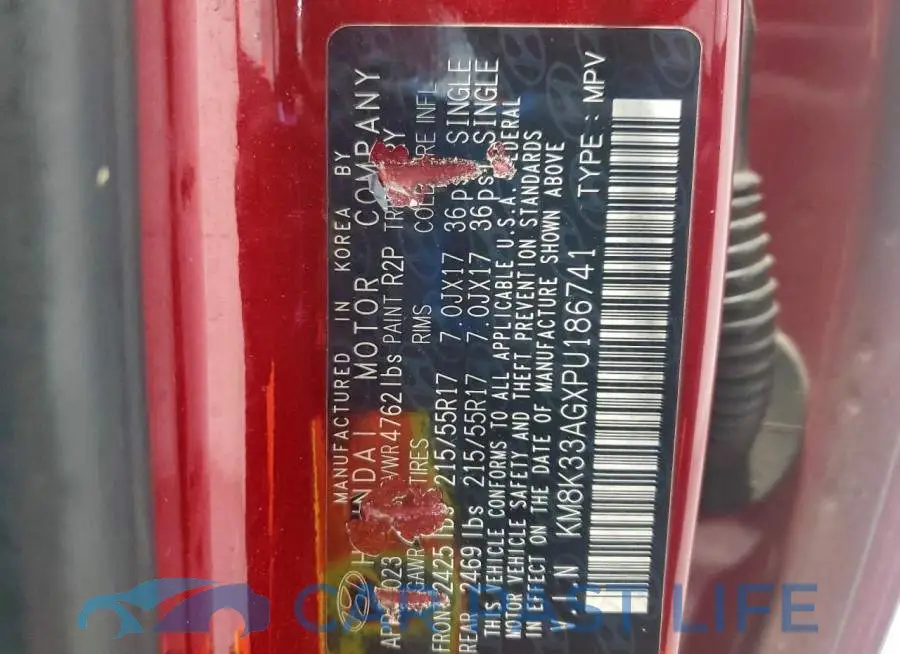 KM8K33AGXPU186741# 14