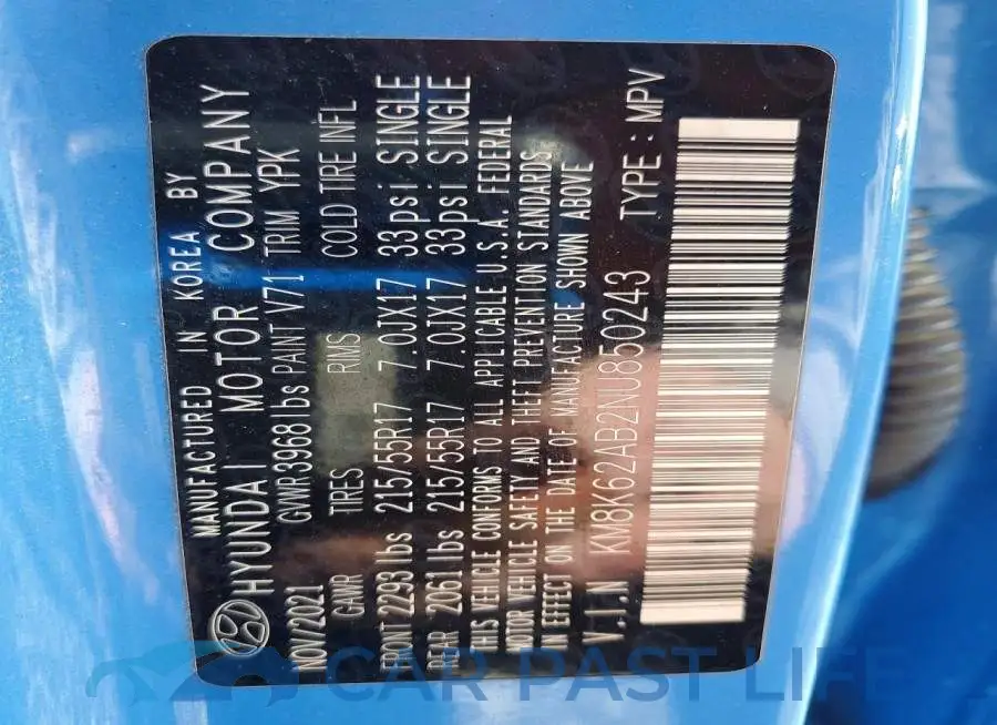 KM8K62AB2NU850243# 13