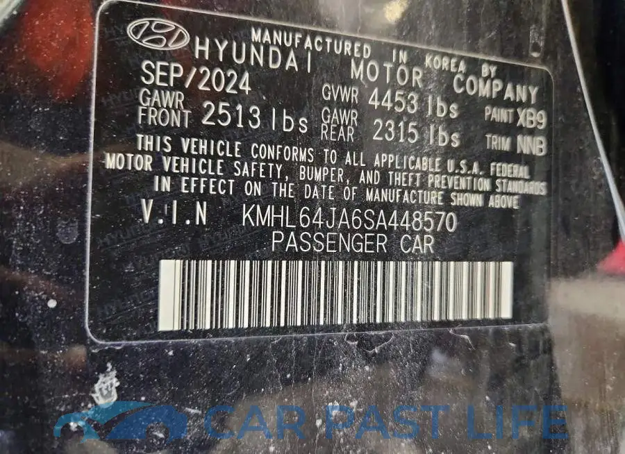 KMHL64JA6SA448570# 12