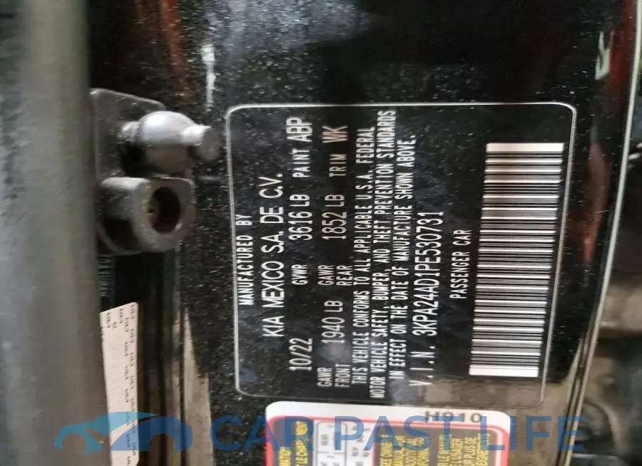 3KPA24AD1PE530731# 12