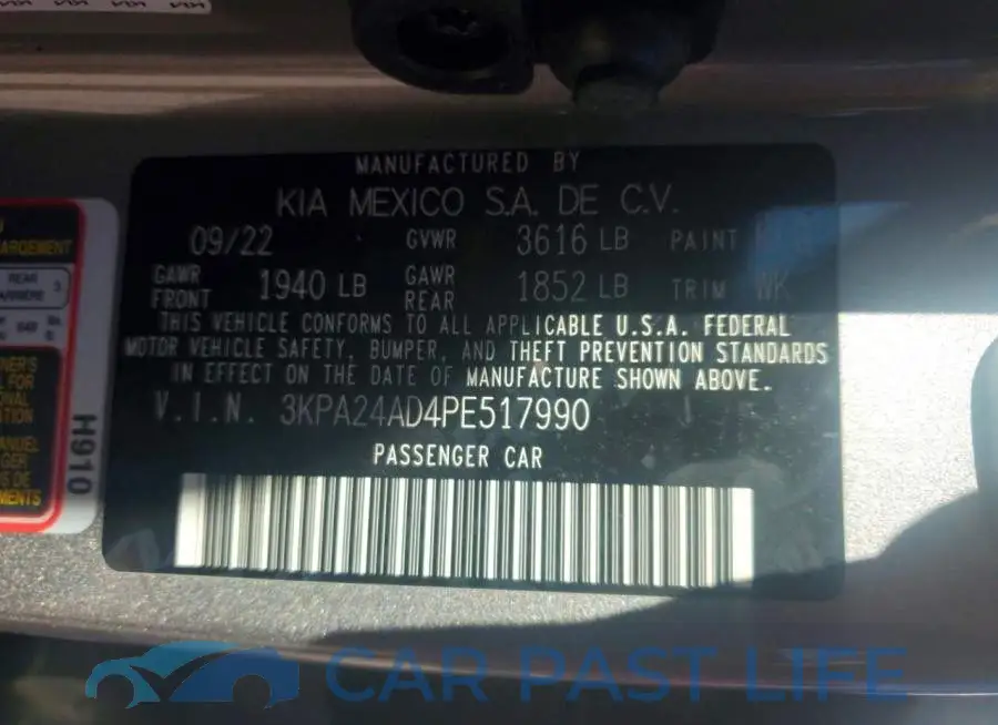 3KPA24AD4PE517990# 13