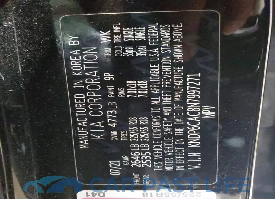 KNDP6CAC8N7997271# 13