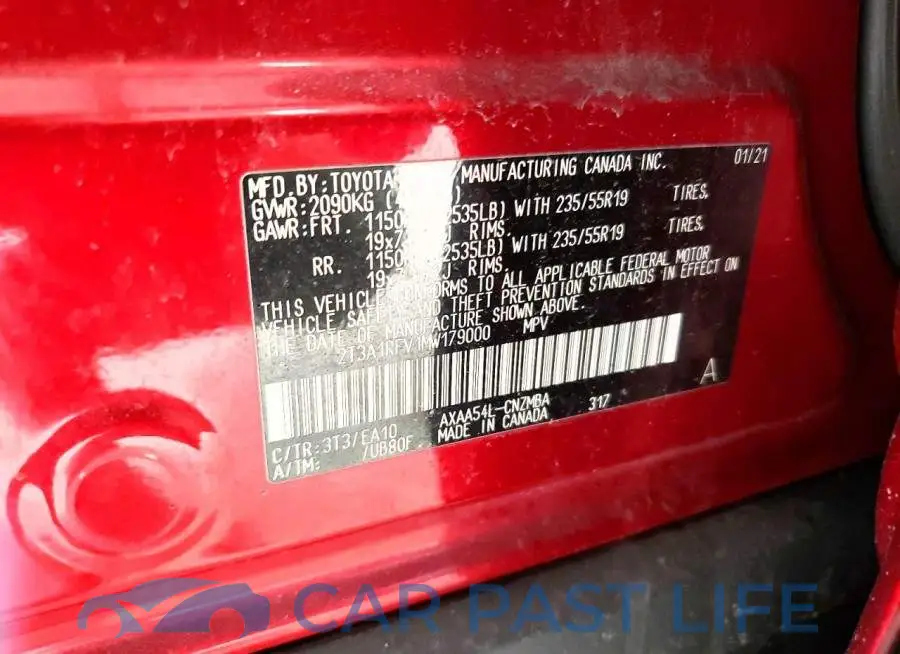 2T3A1RFV1MW179000# 12