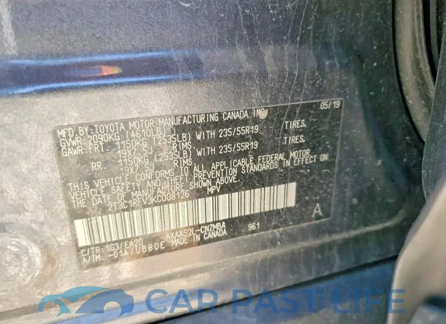 2T3C1RFV3KC008126# 14