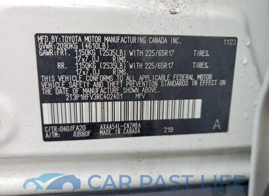 2T3P1RFV3RC402401# 13