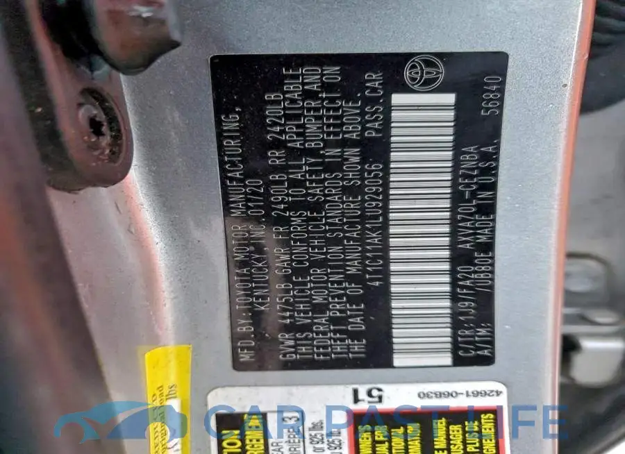 4T1C11AK1LU929056# 12