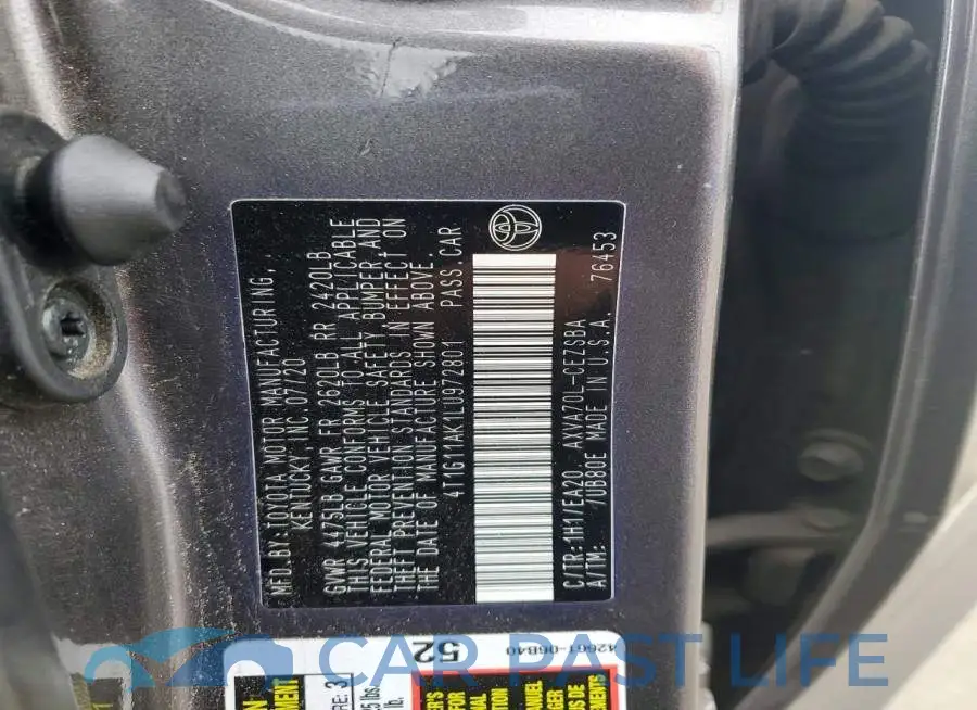 4T1G11AK1LU972801# 12