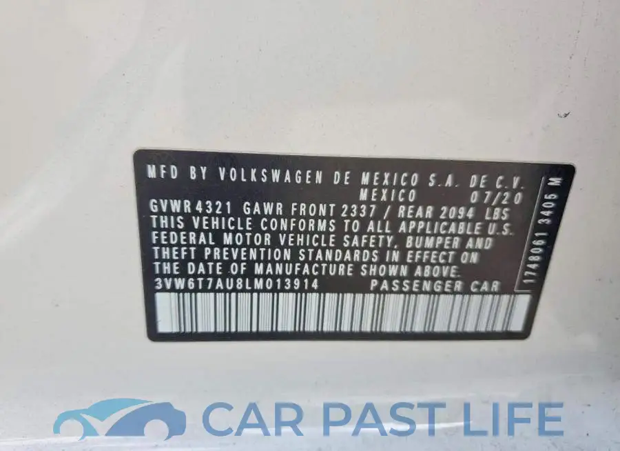 3VW6T7AU8LM013914# 13