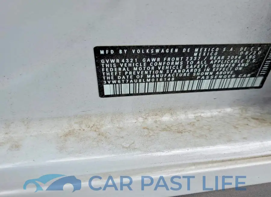 3VW6T7AU8LM016148# 12