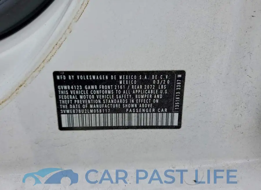 3VWEB7BU2LM058117# 12