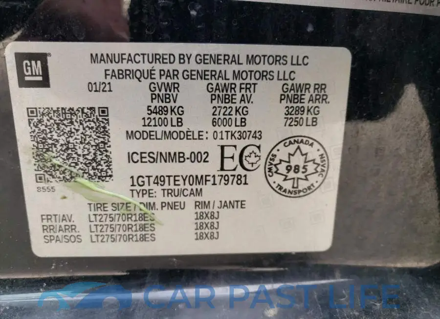 1GT49TEY0MF179781# 13