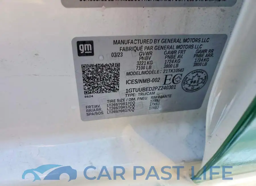 1GTUUBED2PZ240301# 12