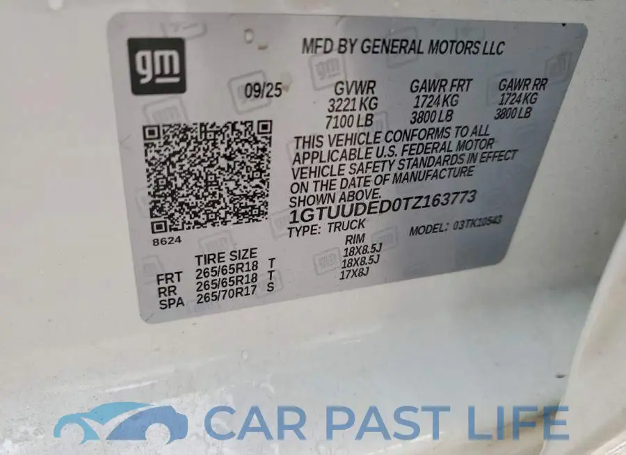 1GTUUDED0TZ163773# 12