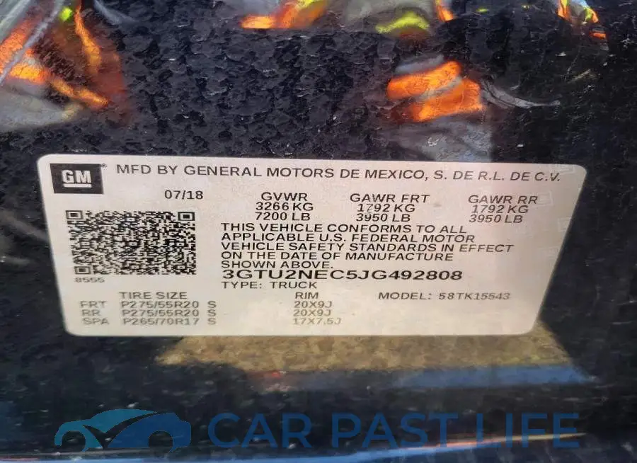 3GTU2NEC5JG492808# 12