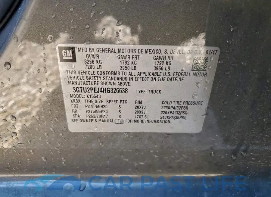 3GTU2PEJ4HG326638# 12