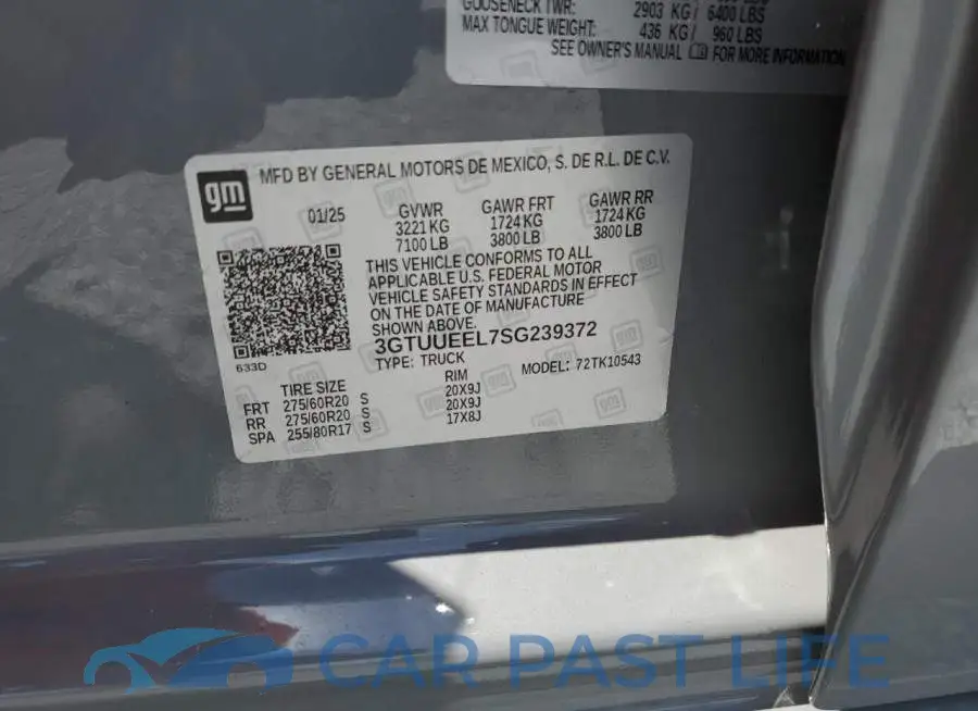 3GTUUEEL7SG239372# 13