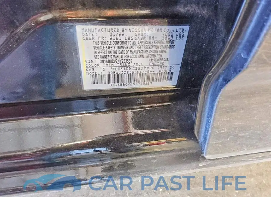 3N1AB8CV2NY233589# 12