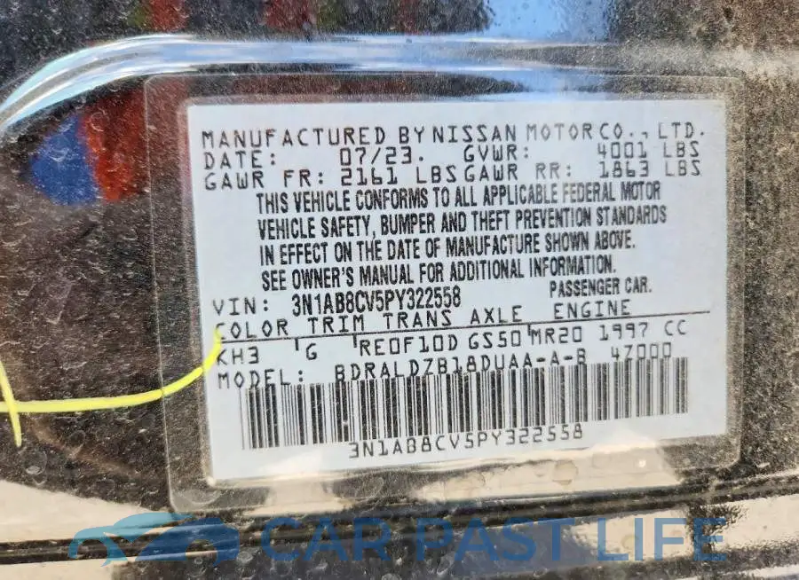 3N1AB8CV5PY322558# 12