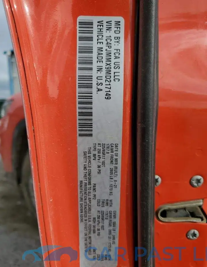 1C4PJMMX9MD217149# 14