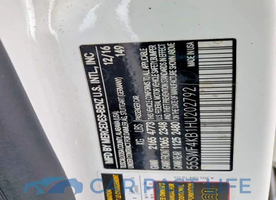 55SWF4KB1HU202792# 12