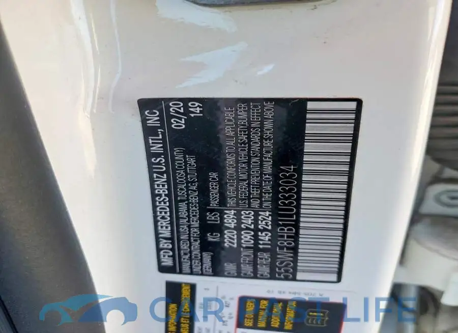 55SWF8HB1LU333034# 12
