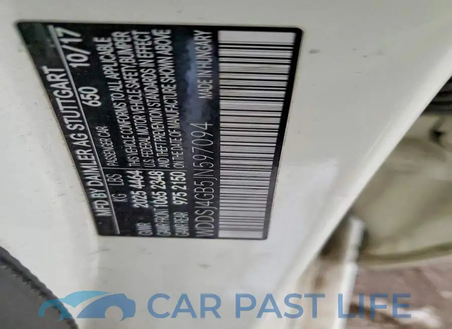 WDDSJ4GB5JN597094# 12